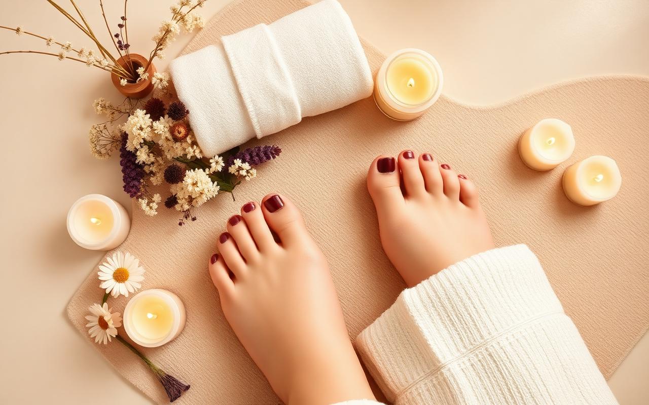 TwentyOne Nails and Spa pedicure setup in London Ontario